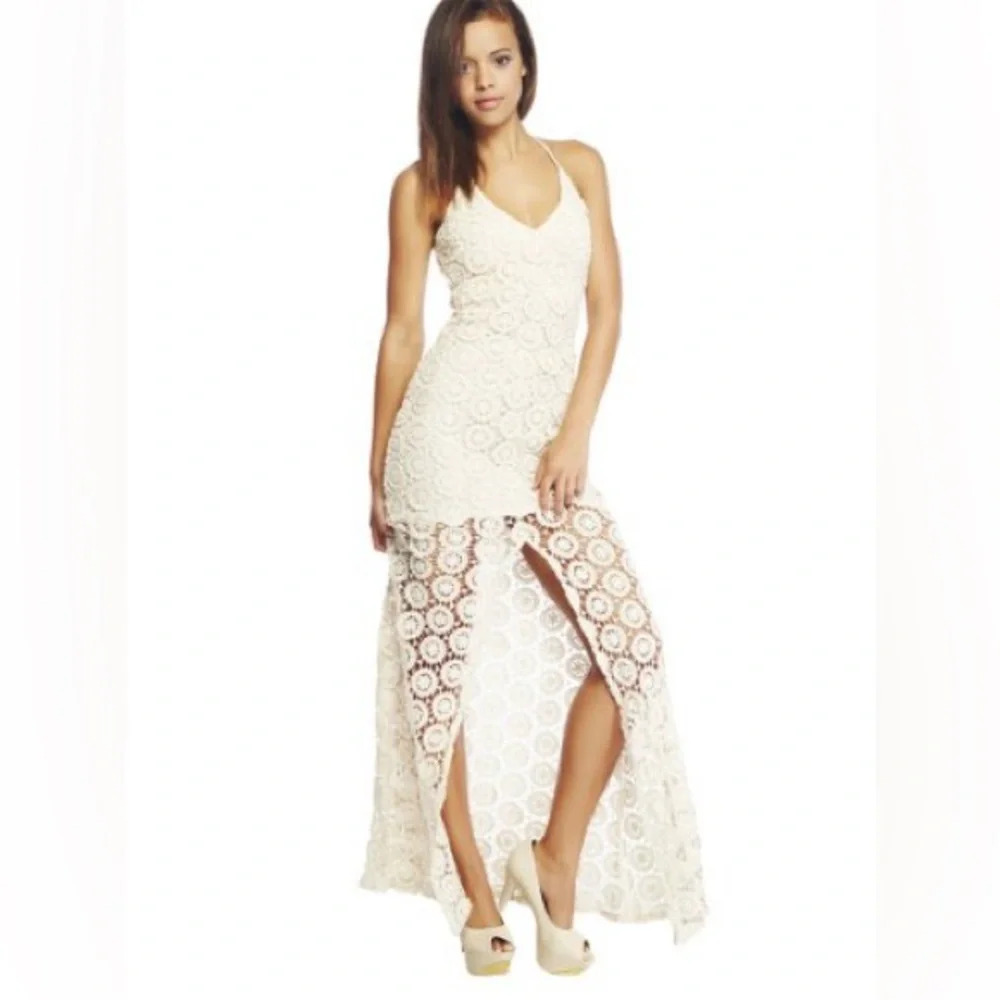 Arden B crochet maxi dress